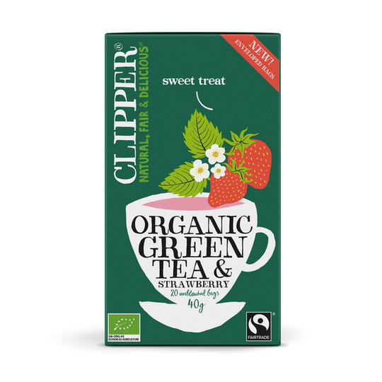 Clipper Tea Clipper Organic Green Tea Strawberry 20 st