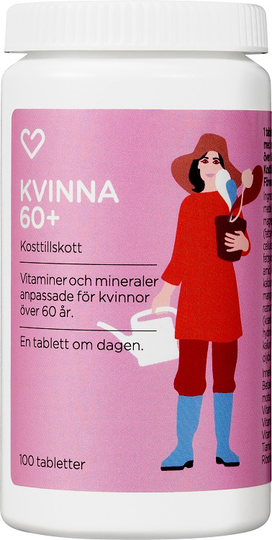 Hjärtats Multivitamin Kvinna 60+ Tablett 100st