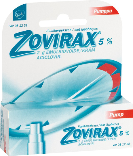 Zovirax® Kräm 5% Pumpbehållare, 2g