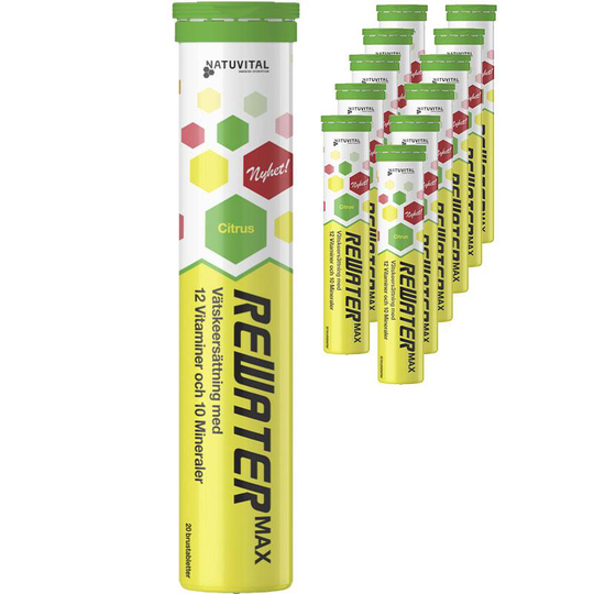 Rewater Vätskeersättning MAX Citrus 12-pack