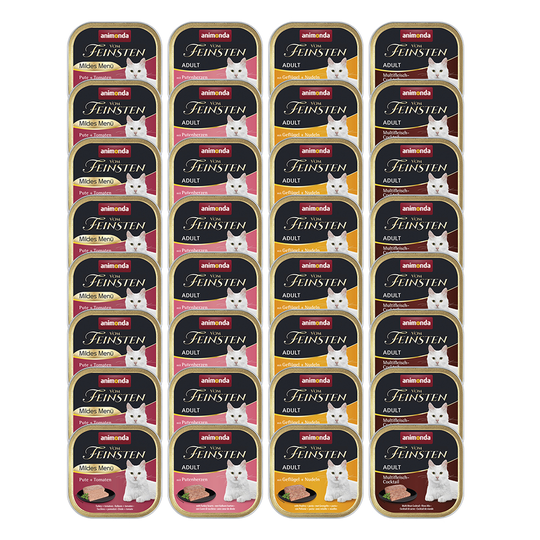 Mixpack: Animonda vom Feinsten Adult 32 x 100 g - Varianter med fjäderfä (4 sorter)