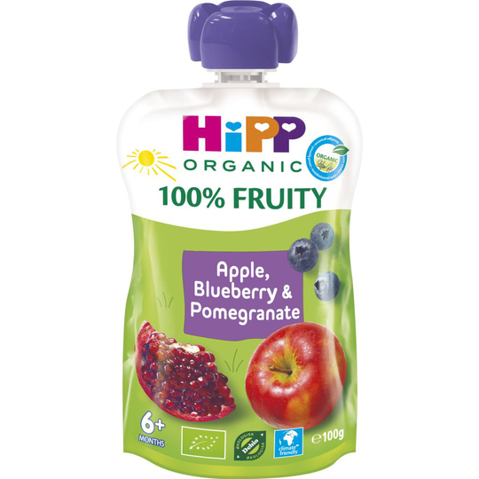 HiPP Smoothie Äpple Blåbär & Granatäpple 100 g