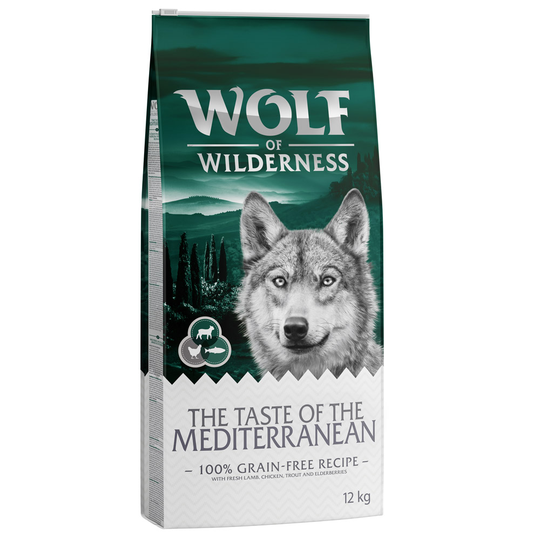 Wolf of Wilderness - The Taste Of The Mediterranean - Ekonomipack: 2 x 12 kg