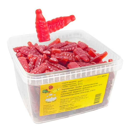 Malaco Hallonflaska Storpack - 2 kg