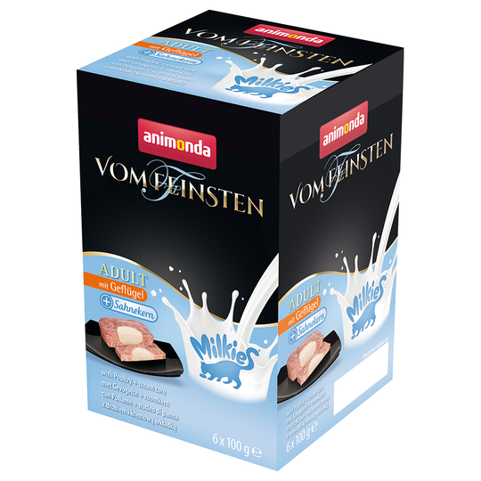 Ekonomipack: Animonda Vom Feinsten Adult Milkies 36 x 100 g - Fjäderfä & grädde