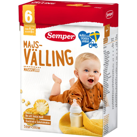 Semper Majsvälling, 6mån 725 g