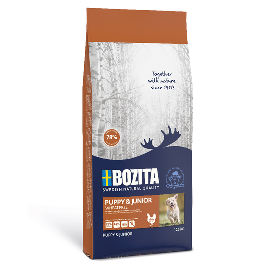 Bozita Puppy & Junior vetefritt - Ekonomipack: 2 x 12,5 kg