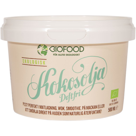 Biofood Kokosolja Doftfri 500g