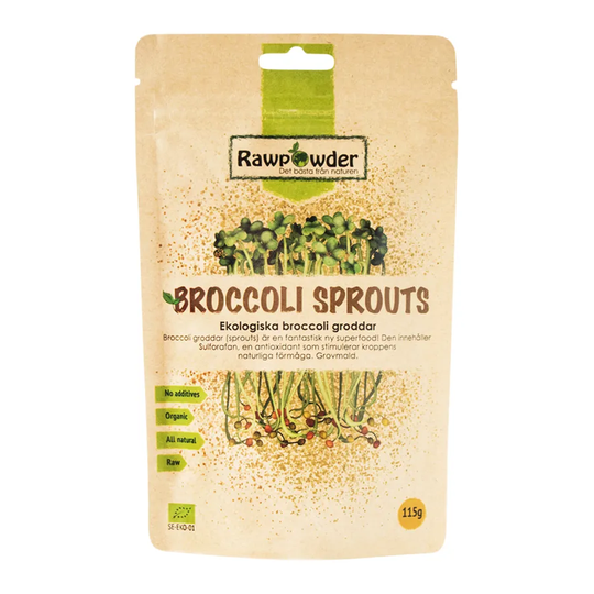 Rawpowder Broccoli Sprouted, 115g ekologisk