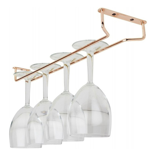 Vinglasrack i Roséguld - 38 cm