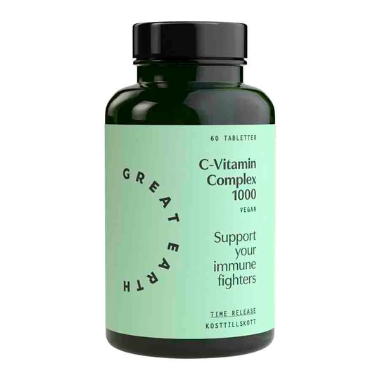 Great Earth C-Vitamin Complex 1000, 60 tabletter