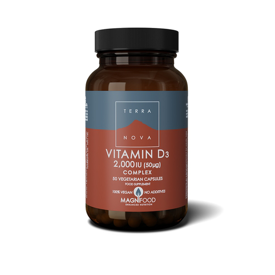 Terranova Vitamin D3 2000 IU 50 ug Complex 50 kapslar