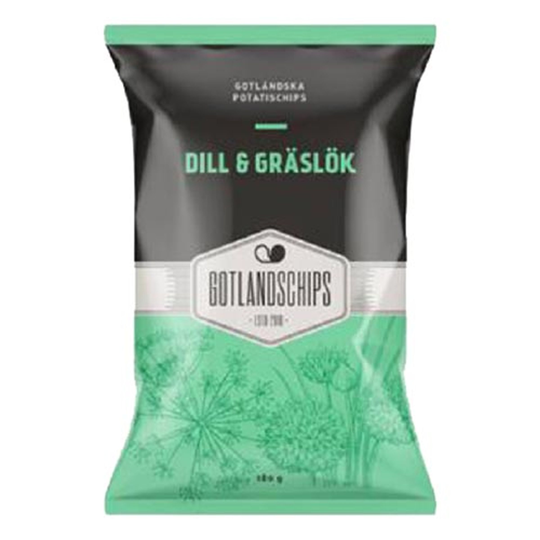 Gotlandschips Dill & Gräslök - 180 gram