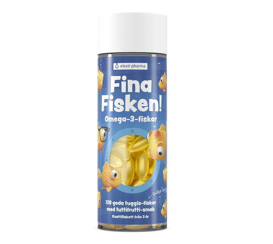 Elexir Fina Fisken Omega-3 120 tuggkapslar