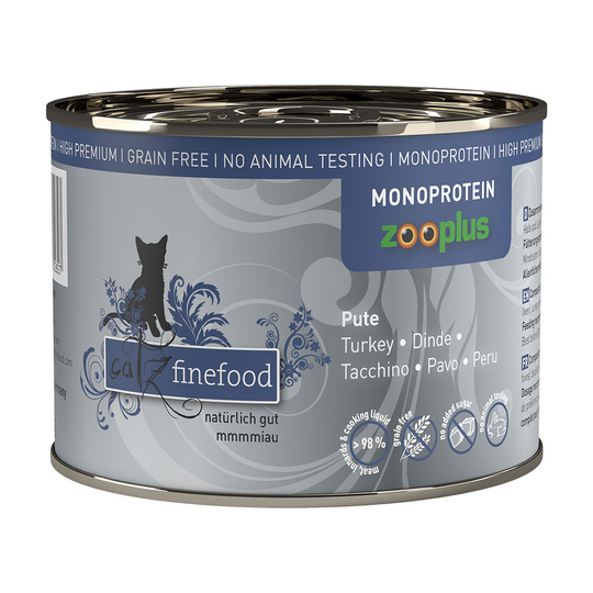 catz finefood Monoprotein zooplus 6 x 200 g - Kalkon