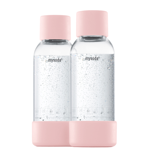 MySoda - Flaska till Kolsyremaskin 2-pack 0,5 L Pink