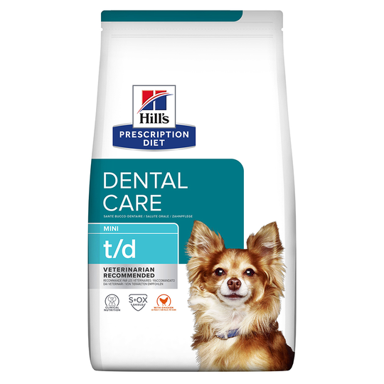 Hill's Prescription Diet t/d Mini Dental Care Chicken hundfoder - 3 kg