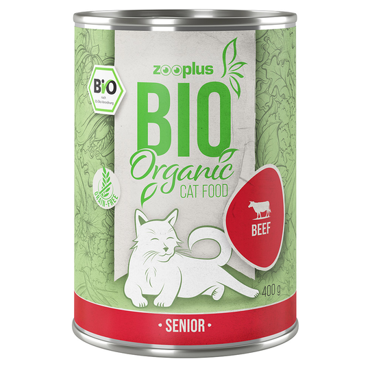 zooplus Bio Senior Nötkött med pumpa - 6 x 400 g