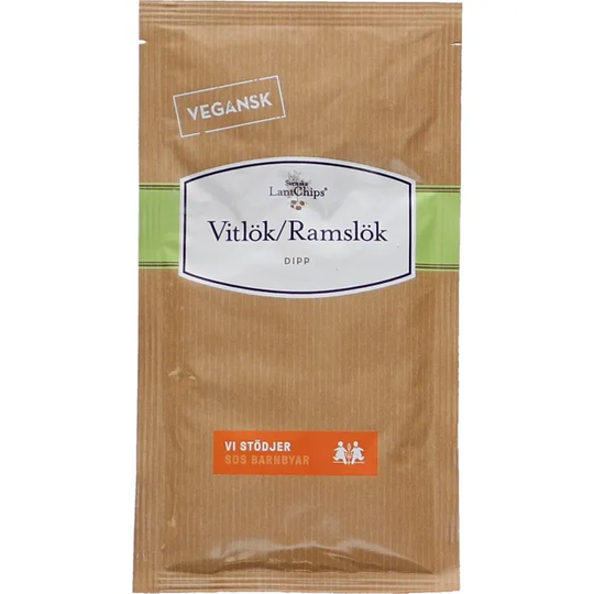Svenska LantChips 4 x Dipp Vitlök/Ramslök