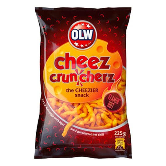 OLW Flamin Hot Cruncherz - 225 gram