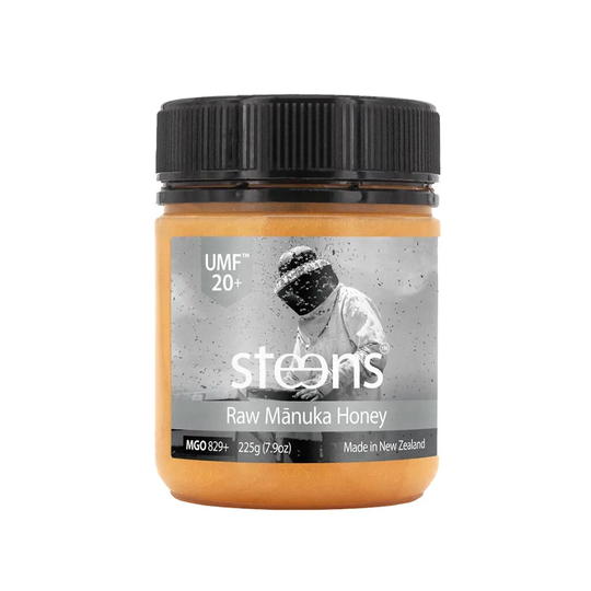 Steens UMF™ 20+ (MGO 829+) Raw Manukahonung Monofloral, 225g