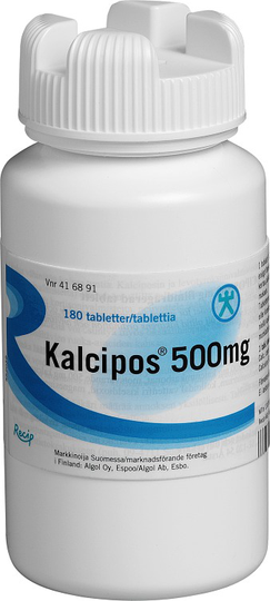 Kalcipos® Filmdragerad tablett 500mg Burk, 180tabletter