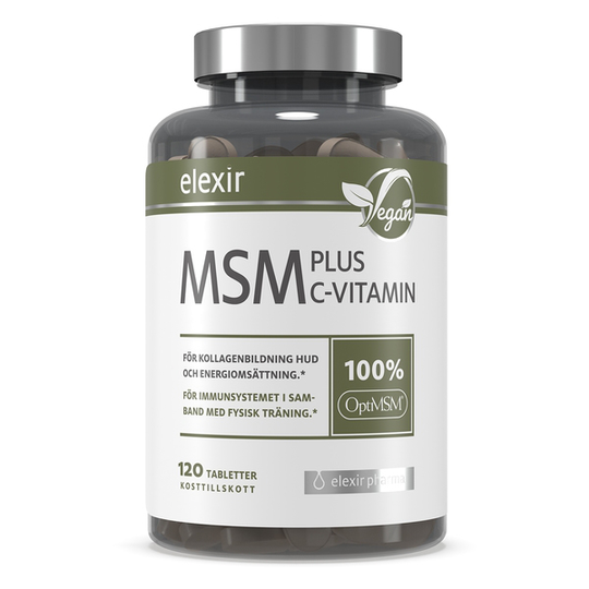 Elexir Pharma Elexir MSM + C Vitamin 120 tabletter
