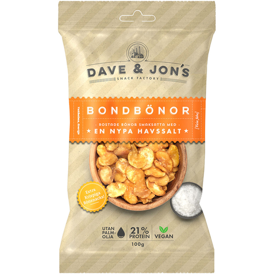 Dave & Jon's Bondbönor Havssalt 100 g
