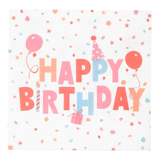 Servetter Happy Birthday - 20-pack