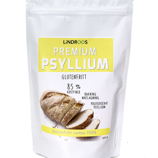 Lindroos Premium Psyllium Pulveriserad 200 g