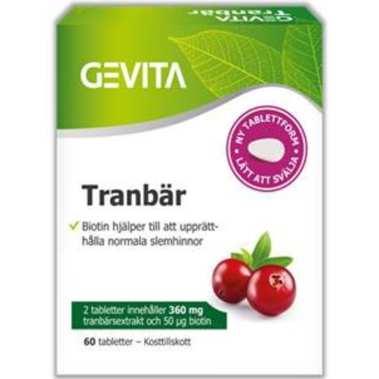 Gevita Tranbär 60 kapslar