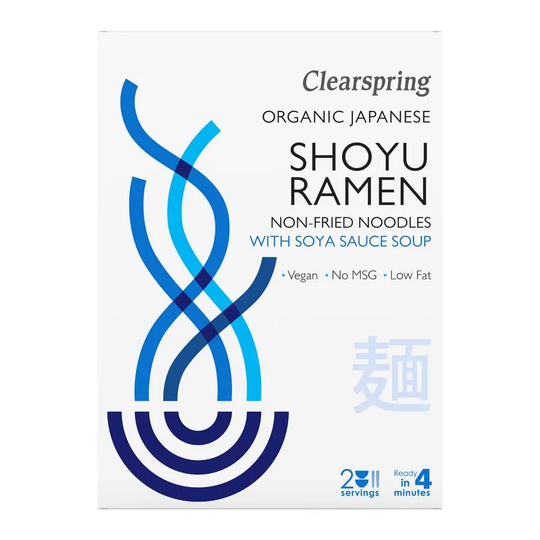 Clearspring Ramen Nudlar Sojasås, 210 g ekologisk