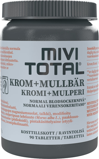 Mivitotal Krom+Mullbär 90st