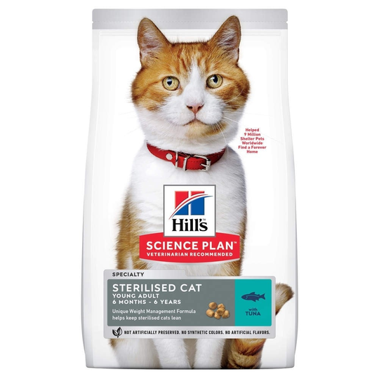 Hill's Science Plan Cat Young Adult Sterilised Tuna (1,5 kg)