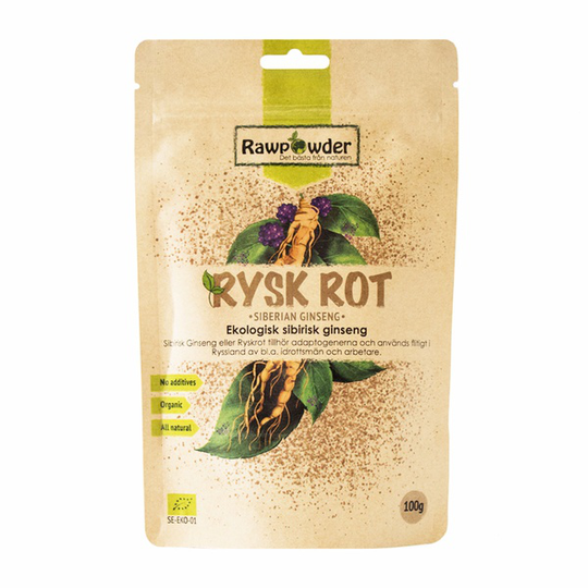 Rawpowder Sibirisk Ginseng Ryskrot 100 g