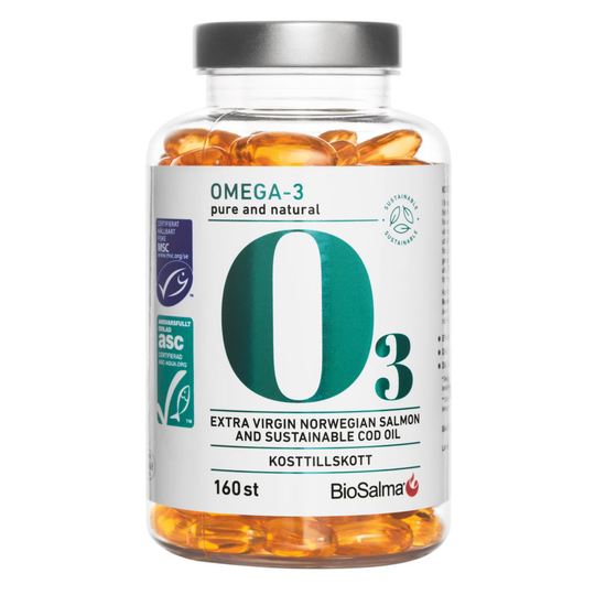BioSalma Miljömärkt Omega-3 Pure & Natural 160 st