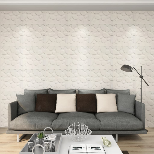 vidaXL Väggpaneler 3D 12 st 0,5x0,5 m 3 m²