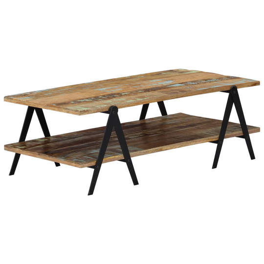 vidaXL Soffbord 115x60x40 cm massivt återvunnet trä
