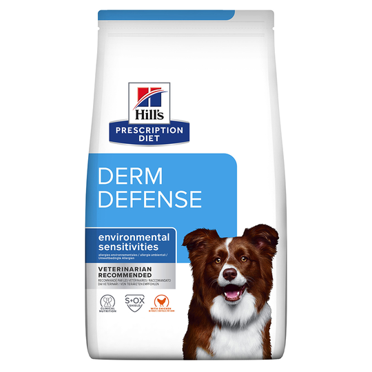 Hill's Prescription Diet Derm Defense Chicken hundfoder - Ekonomipack: 2 x 4 kg