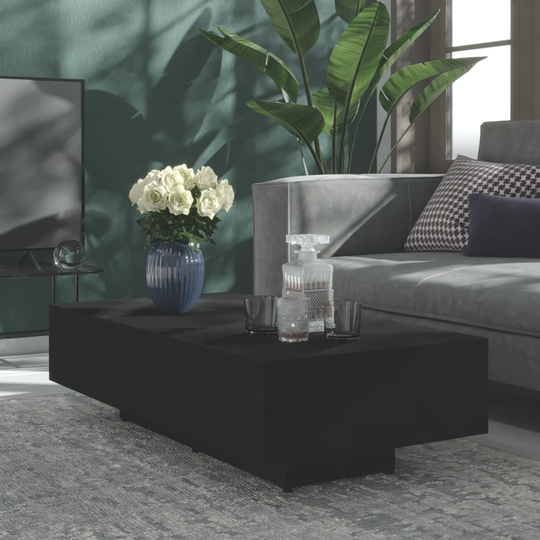 vidaXL Soffbord svart 115x60x31 cm spånskiva