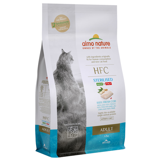 Almo Nature HFC Adult Sterilised Codfish - Ekonomipack: 2 x 1,2 kg