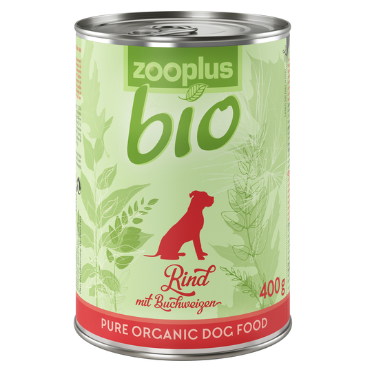 zooplus Bio Adult Nötkött med äpple - 6 x 400 g