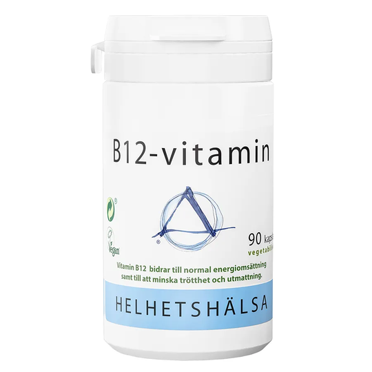 Helhetshälsa B12-vitamin 500μg, 60 kapslar