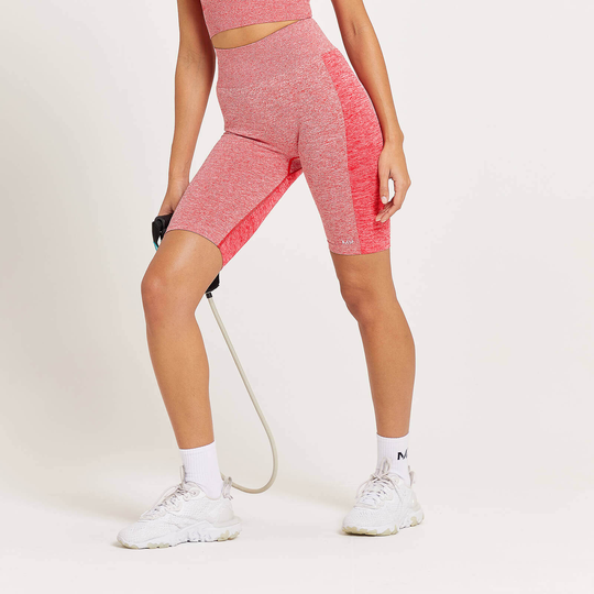 MP Women's Curve High Waisted Cycling Shorts - Röd - XXS