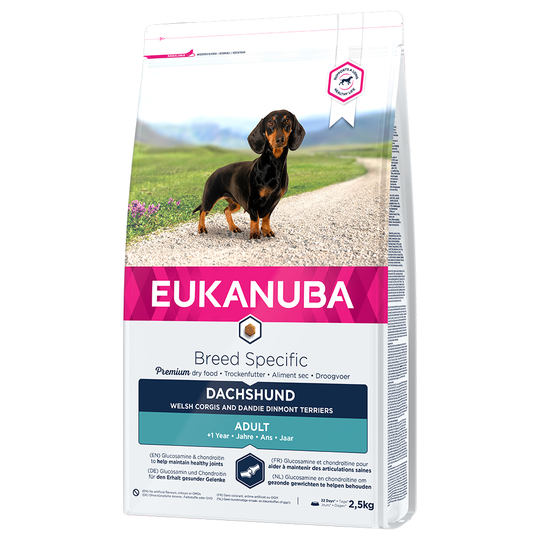 Eukanuba Adult Breed Specific Dachshund Ekonomipack: 3 x 2,5 kg