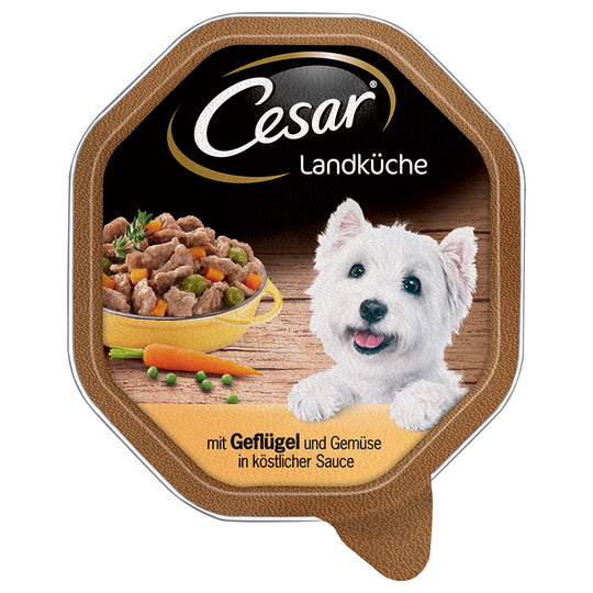 Cesar 14 x 150 g portionsform - Country Kitchen Fjäderfä och grönsaker i sås