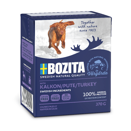Bozita Chunks in Jelly 6 x 370 g - Kalkon