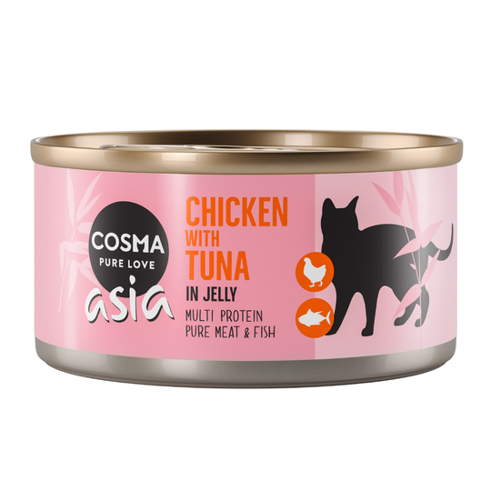 Cosma Asia in Jelly 6 x 170 g - Kyckling & tonfisk