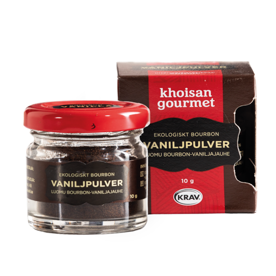 Khoisan Gourmet Äkta Bourbon Vaniljpulver EKO KRAV 10 g