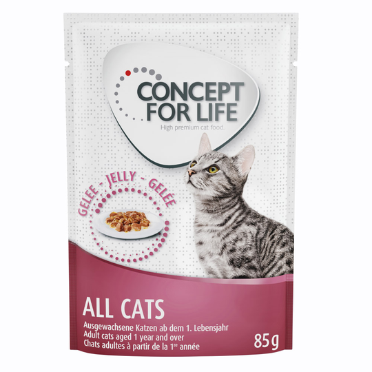Ekonomipack: Concept for Life 48 x 85 g - All Cats i gelé